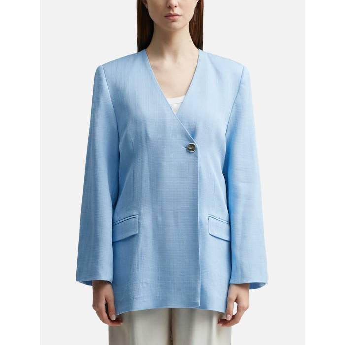 Rohe 【 Open-Back Blazer Women Sky 】 ブレイザー レディース スカイ