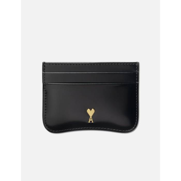 アミ Ami 【 Paris Paris Zipped Card Holder Women 001 Black 】 レディース 黒色 ブラック｜スニケス