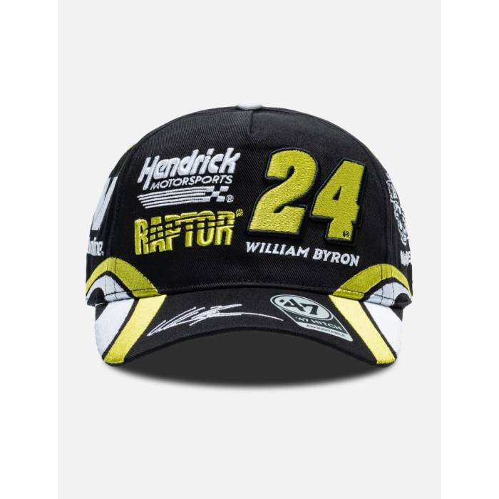 Market 【 X  Nascar William Byron Cap Men Black 】 旗がしら かぶり笠 メンズ 黒いこと 黒いこと