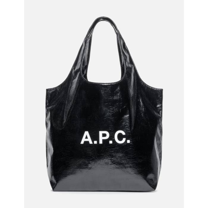 アー・ペー・セー A.p.c. 【 Ninon Tote Bag Unisex Black 】 御徒面子 ユニ一発やる 黒いこと 黒いこと