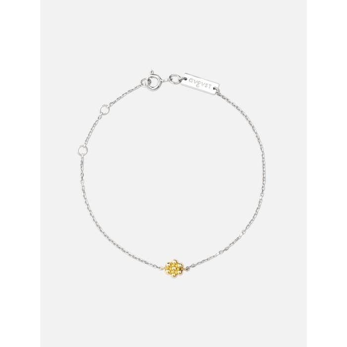 Avgvst 【 Beaded Flower Bracelet Unisex White Rhodium, Vermeil 】 ブレスレット ユニセックス 白色 ホワイト