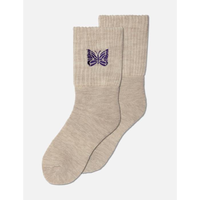 ニードルズ Needles 【 Rib Socks Men Beige 】 ソックス・靴下 メンズ ベージュ