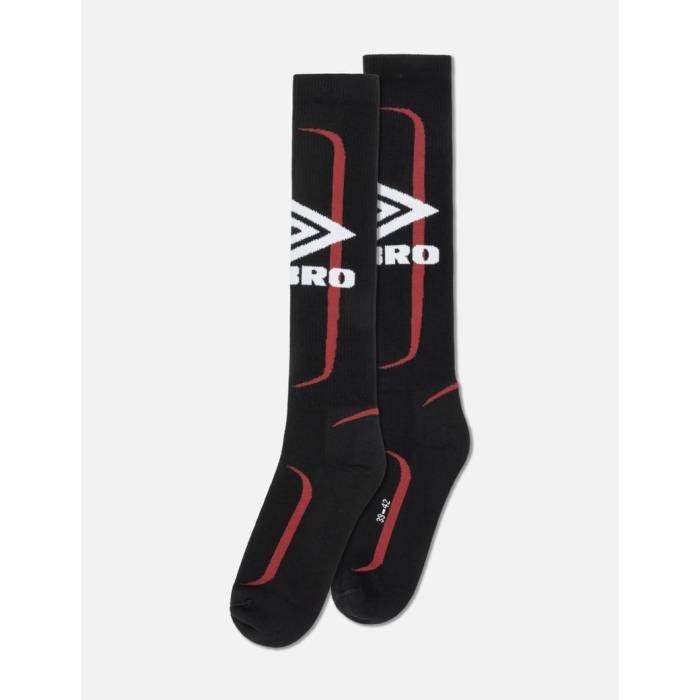 アンブロ Umbro 【 X Slam Jam Logo Socks Men Black 】 ジャム ロゴ ソックス・靴下 メンズ 黒色 ブラック