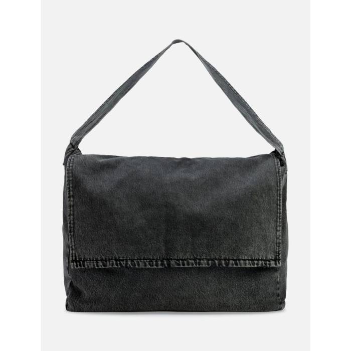 Coda 【 Acid Wash Denim Cross Body Bag Men Black 】 デニム バッグ メンズ 黒色 ブラック