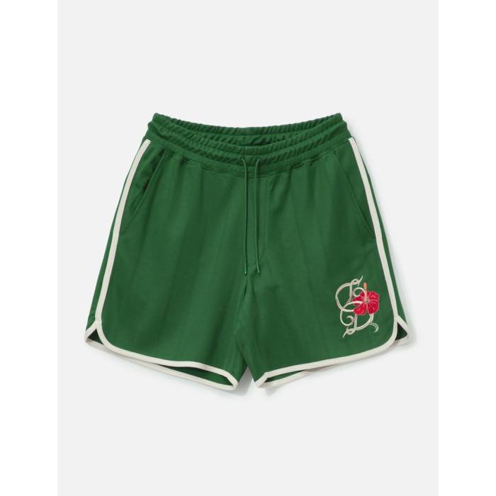 ドロールドムッシュ Drole De Monsieur 【 Short D Hibiscus Men Dark Green 】 メンズ green 緑・グリーン｜スニケス