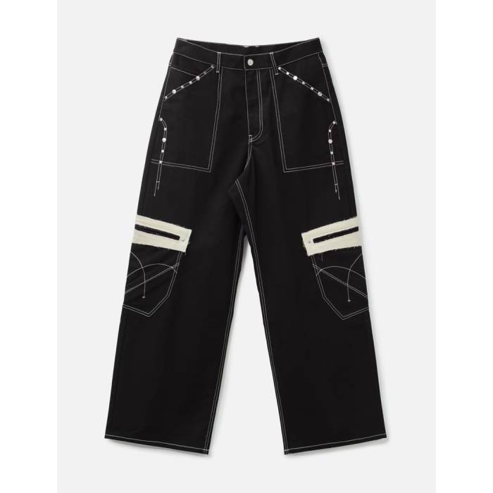 Plateau Studio 【 Draft Worker Pants Men Black 】 worker 無産階級者 メンズ 黒いこと 黒いこと