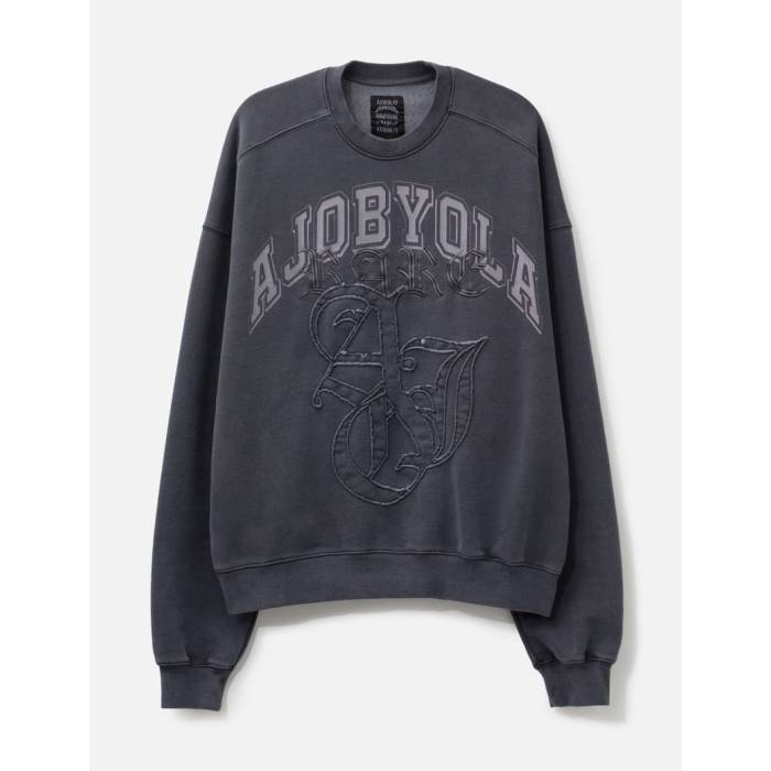 Ajobyajo 【 Rare University Washed Sweatshirt Unisex Blue 】 スウェット トレーナー ユニセックス 青色 ブルー｜スニケス 27,360円