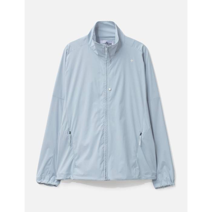 ストーンアイランド Stone Island 【 Recycled Stretch Nylon Tela Stellina Overshirt Men V004B - Ash Blue 】 ナイロン メンズ 青碧 青碧