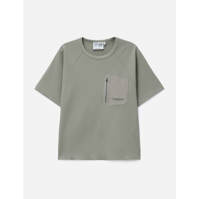 Purple Mountain Observatory 【 Waffle Short Sleeve Crew Men Concrete 】 ワッフル Sleeve スリーブ クルー メンズ｜スニケス
