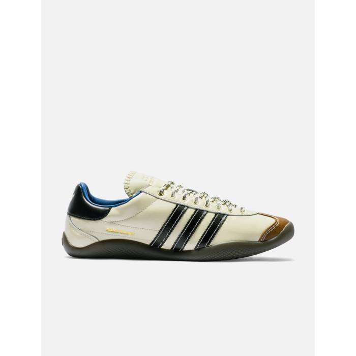 アディダス Adidas Originals 【 X Wales Bonner Karintha Og Shoes Men Wonder White / Core Black / Lush Blue 】 シューズ 運動すること靴 メンズ 白いこと 白いこと 中核グループ 黒いこと 黒いこと 青碧 青碧