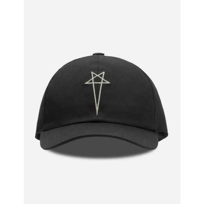 リック・オウエンス・ダークシャドウ Rick Owens Drkshdw 【 Baseball Cap Men Black/ Pearl 】 野球 旗がしら かぶり笠 メンズ 黒いこと 黒いこと パール