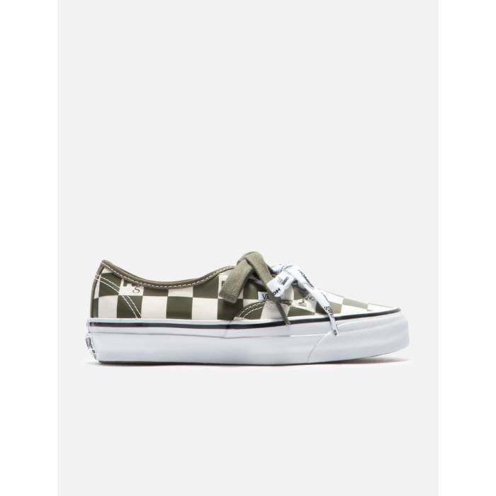 ヴァンズ Vans 【 Otw By  X Hommegirls Authentic 44 Women Dark Olive Checkerboard 】 オーセンティック レディース olive オリーブ