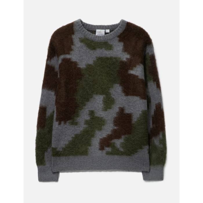 グラミチ Gramicci 【 Mohair Sweater Men Jungle Digi Camo 】 調教師 メンズ 家鴨柄