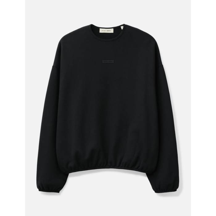 Fear Of God Essentials 【 Modern Fleece Crewneck Men Jet Black 】 モダン フリース メンズ 黒色 ブラック