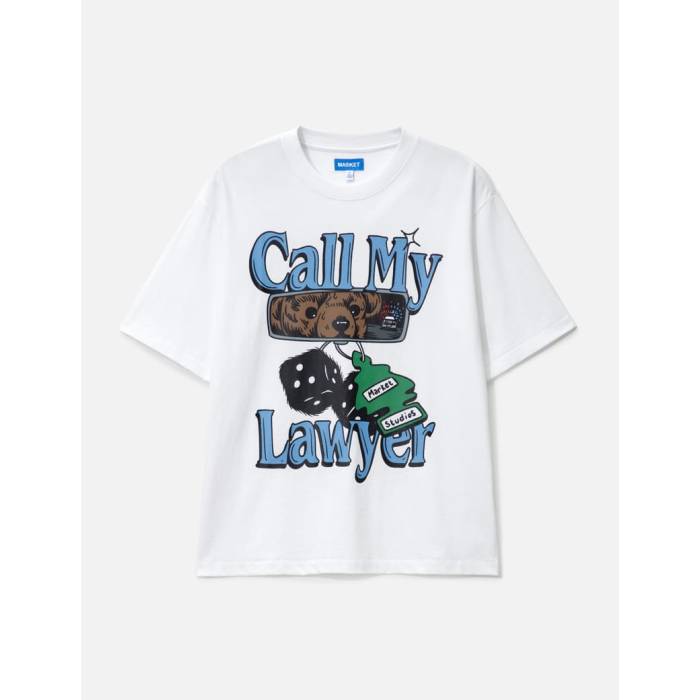 Market 【 Call My Lawyer Chase T-Shirt Men White 】 チェイス プルオーバー メンズ 白いこと 白いこと