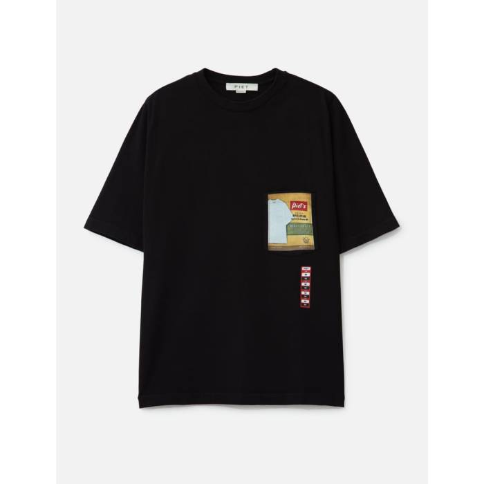 Piet 【 Brand New T-Shirt Men Black 】 ティーシャツ メンズ 黒いこと 黒いこと