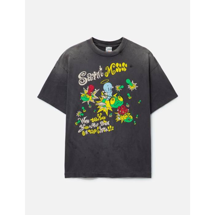 Saint Michael 【 Saint Mx6 Short Shirt T-Shirt Men Black 】 Tシャツ メンズ 黒色 ブラック