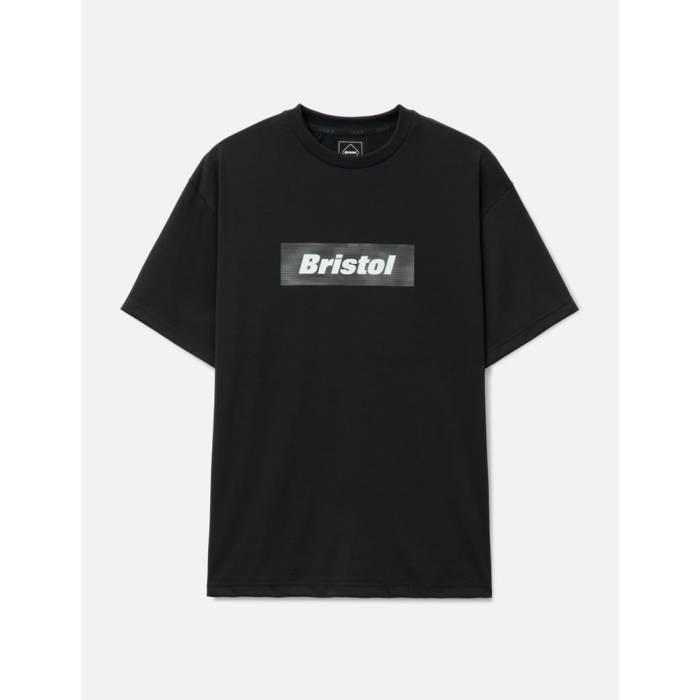 F.c. Real Bristol 【 Speed Camo Box Logo T-Shirt Men Black 】 Speed スピード カモ柄 ボックス ロゴ Tシャツ メンズ 黒色 ブラック