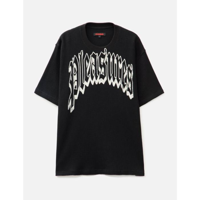 プレジャーズ Pleasures 【 Twitch Waffle Shirt Men Black 】 ワッフル メンズ 黒色 ブラック|スニケス