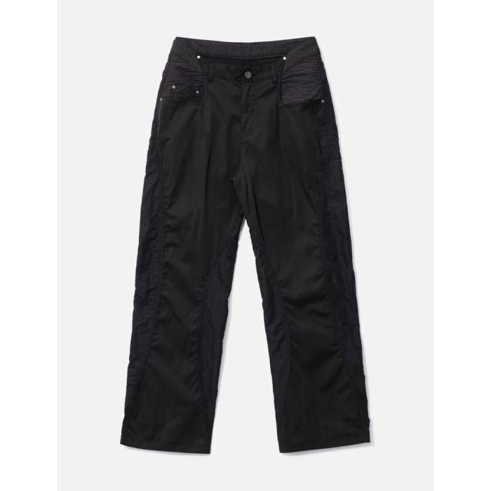 アーダーエラー Ader Error 【 3 Mix Fabric Pants Unisex Black 】 ユニセックス 黒色 ブラック