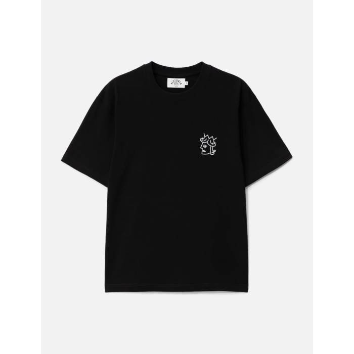 Victoria 【 Queenhead Logo Short Sleeve T-Shirt Men Black 】 ロゴ Sleeve スリーブ Tシャツ メンズ 黒色 ブラック