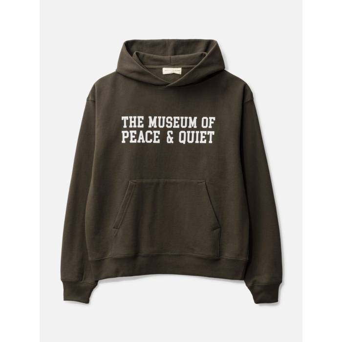 Museum Of Peace \u0026 Quiet 【 Campus Hoodie Men Brown 】 構内 フーディー パーカー メンズ 赤銅色 赤銅色