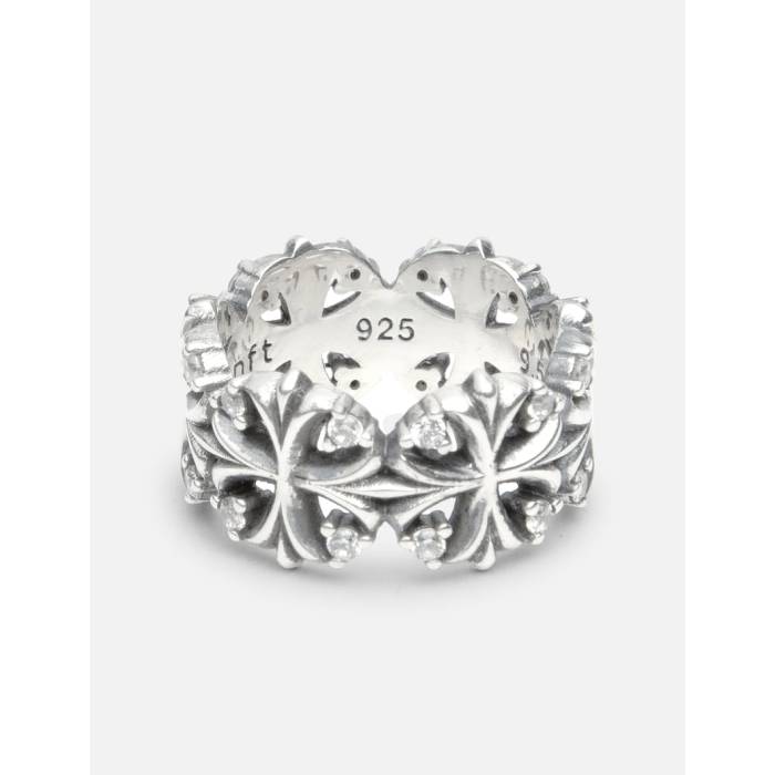 Midnightfactory 【 Maltese-Cross Quadruplets Ring Unisex Oxidized/White 】 ユニ一発やる 白いこと 白いこと