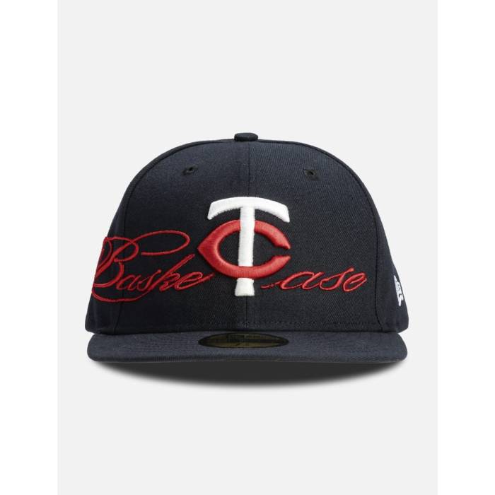 Basketcase 【 Twins Fitted 59Fifty Cap Unisex Black 】 ツインズ 旗がしら かぶり笠 ユニ一発やる 黒いこと 黒いこと