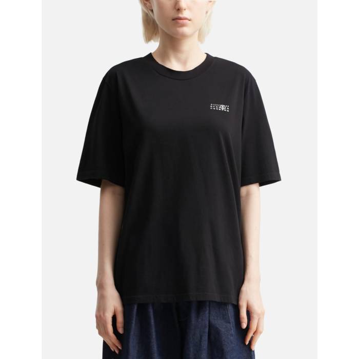 メゾン マルジェラ Mm6 Maison Margiela 【 Cotton T-Shirt Unisex Black 】 Tシャツ ユニセックス 黒色 ブラック 29,900円