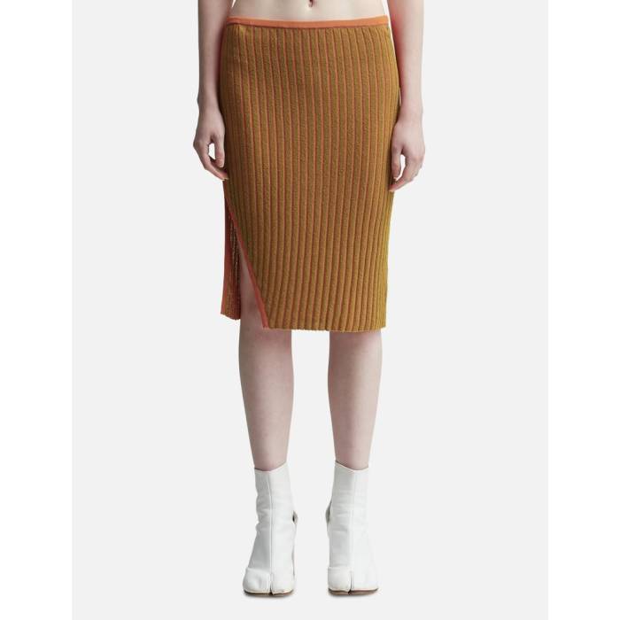 Eckhaus Latta 【 Fluted Skirt Women Blood Orange 】 レディース orange 橙・オレンジ色
