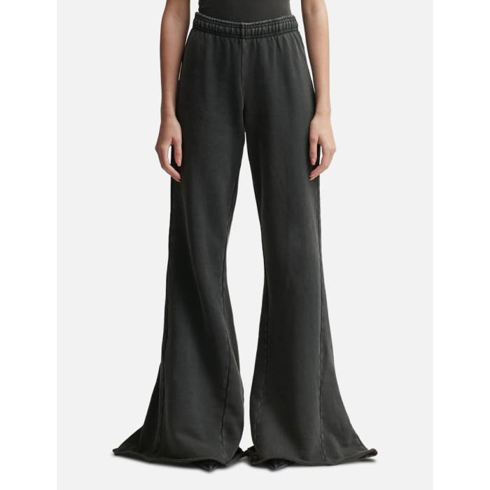 Entire Studios 【 Heavy Flare Sweatpants Women Washed Black 】 ロングタイツ レディース 黒色 ブラック