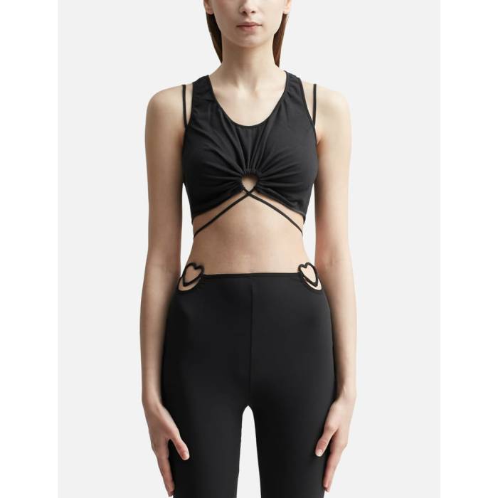 Nensi Dojaka 【 Cut-Out Tank Top Women Black 】 貯蔵タンクとっ始め レディース 黒いこと 黒いこと