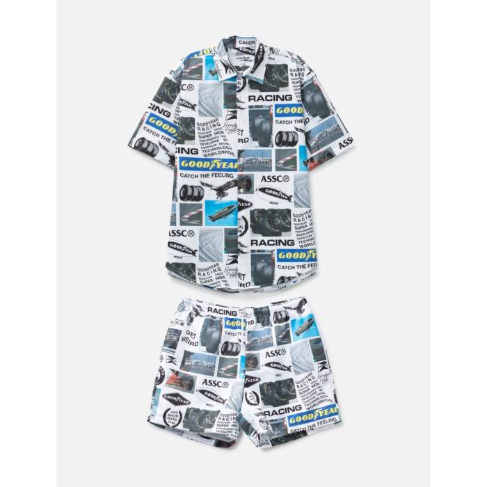 Anti Social Social Club 【 Good Year Button Up \u0026 Swim Trunk Set Men Multicolor 】 メンズ メンズファッション-その他