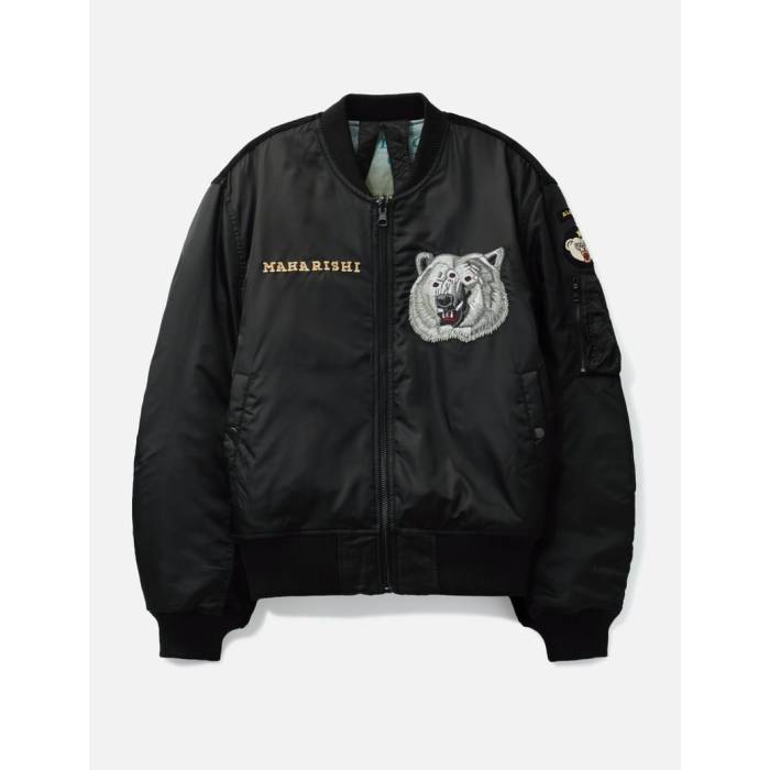 マハリシ Maharishi 【 The Alaskan Tour Embroidered Velvet Jacket Men Black 】 Jacket ジャケット メンズ 黒色 ブラック｜スニケス