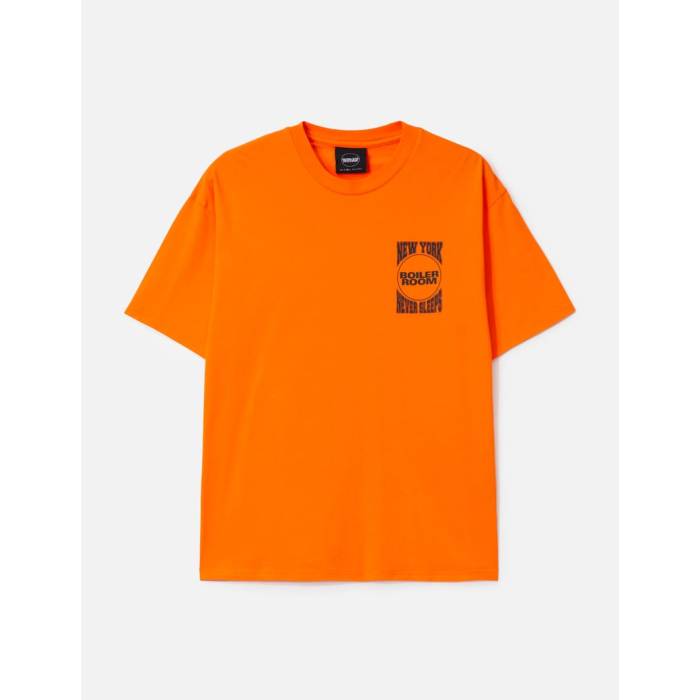 Boiler Room 【 New York City T-Shirt Unisex Orange 】 シティ プルオーバー ユニ一発やる orange 橙・オレンジ色