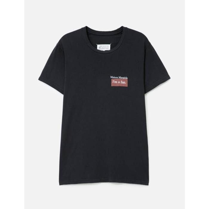 メゾンマルジェラ Maison Margiela 【 Logo Patch T-Shirt Unisex Charcoal 】 ロゴタイプ プルオーバー ユニ一発やる 濃灰色