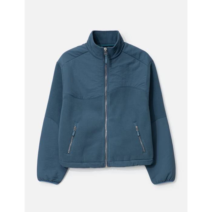 Dime 【 Heavyweight Fleece Jacket Men Slate Blue 】 フリース Jacket ジャケット メンズ 青色 ブルー