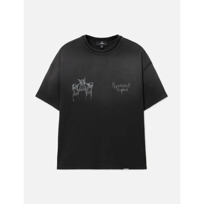 Represent 【 Hand Drawn Thoroughbred T-Shirt Men Aged Black 】 Tシャツ メンズ 黒色 ブラック 18,690円