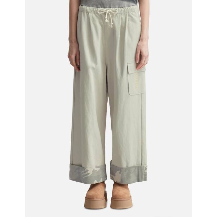 Deinet 【 Roll Up Cargo Banding Pants Grey Women Grey 】 積貨委託貨物 薄墨色 薄墨色 レディース 薄墨色 薄墨色