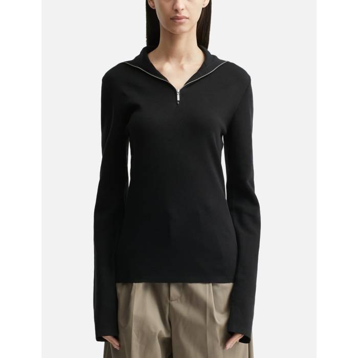 Entire Studios 【 Zip Up Turtleneck Women Black 】 レディース 黒いこと 黒いこと