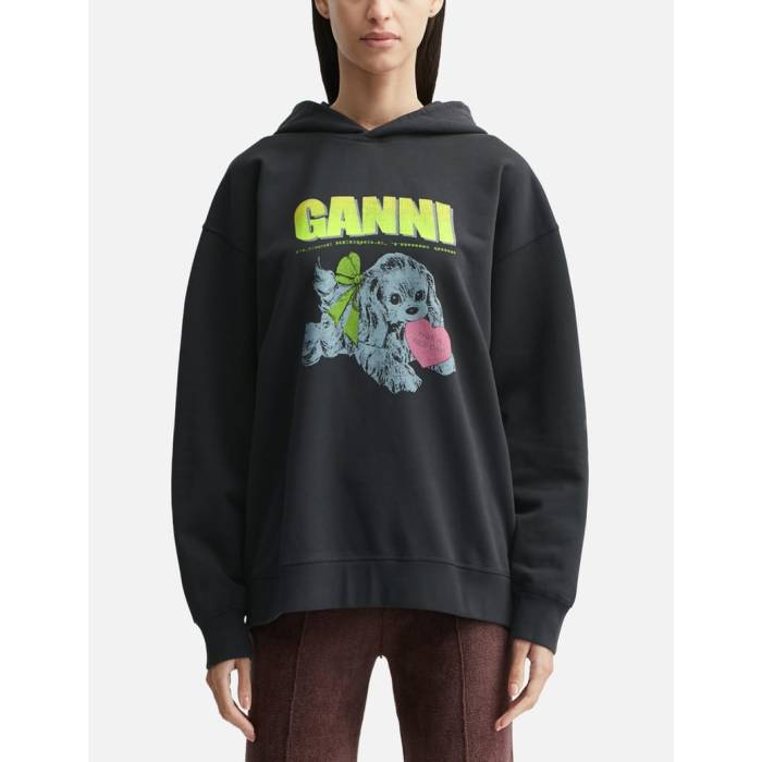 ガニー Ganni 【 Puppy Hoodie Women Phantom 】 フーディー パーカー レディース｜スニケス