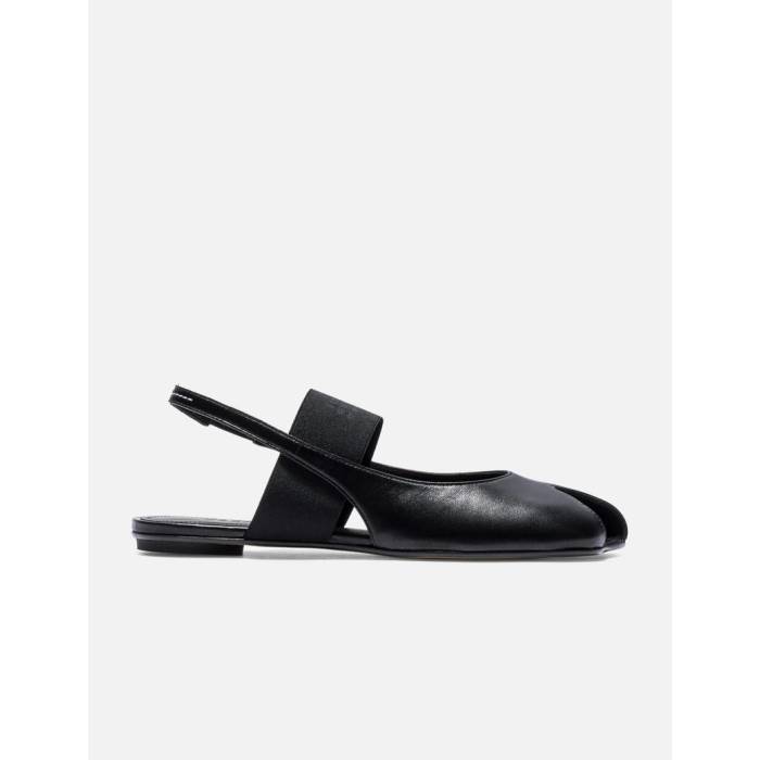 棲み家 マルジェラ Mm6 Maison Margiela 【 Anatomic Numeric Slingback Women Black 】 レディース 黒いこと 黒いこと