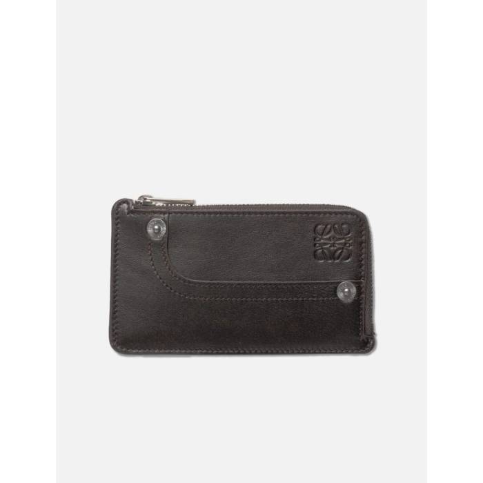 ロエベ Loewe 【 Panta Coin Cardholder Unisex Vintage Brown 】 鋳貨 ユニ一発やる vintage ビンテージ・ヴィンテージ 赤銅色 赤銅色