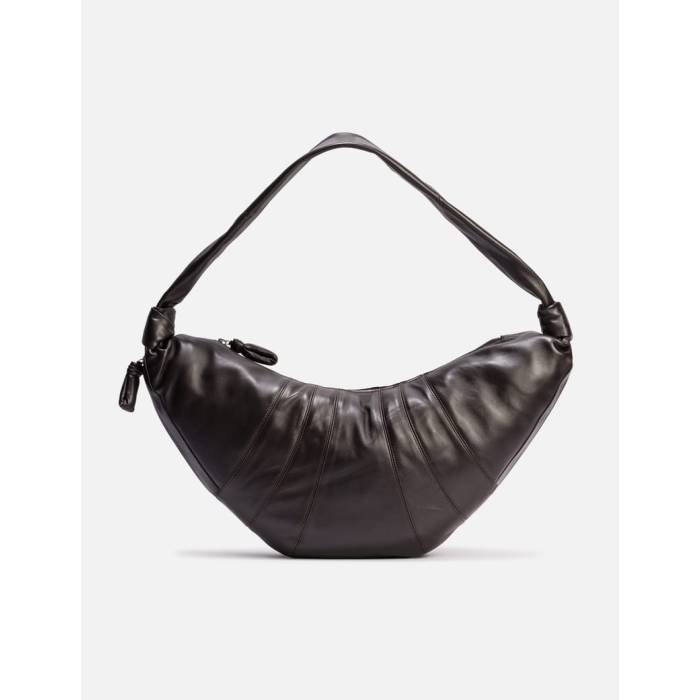Lemaire 【 Large Croissant Bag In Leather Unisex Dark Chocolate 】 バッグ レザー ユニセックス