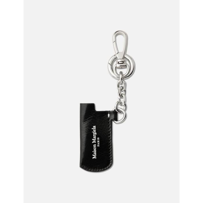 メゾンマルジェラ Maison Margiela 【 Leather Lighter Case Charm Unisex Black 】 レザー ケース ユニセックス 黒色 ブラック｜スニケス
