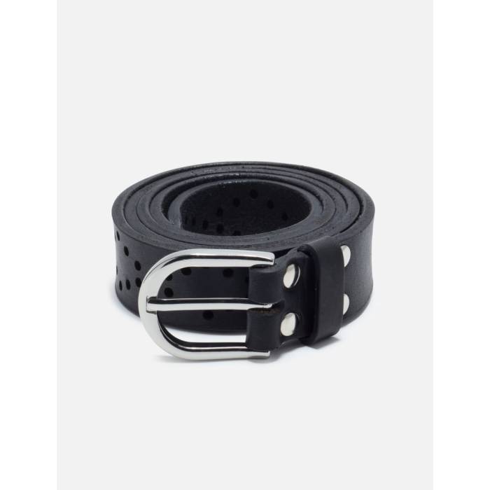 Makhmadim 【 Laser Perforated Belt Men Black 】 Laser レーザ 三尺帯 メンズ 黒いこと 黒いこと