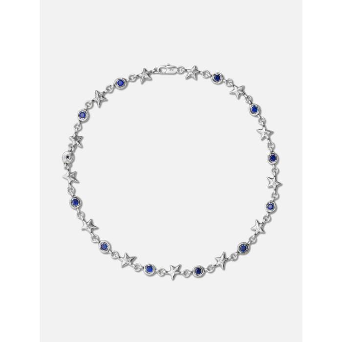 Twojeys 【 Blue Squadra Necklace Unisex Silver 】 青味 青み 首飾り ユニ一発やる Silver しろがね色・しろがね色