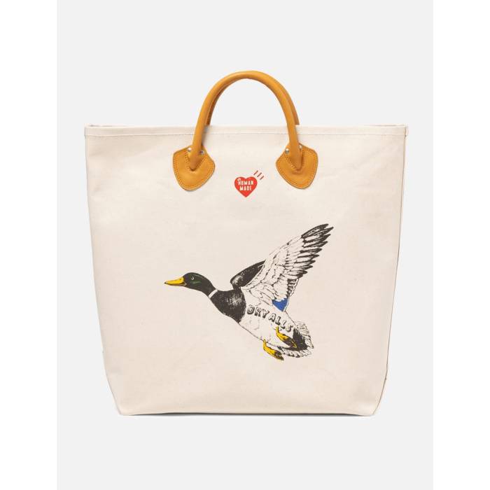 ヒューマンお手伝いさん Human Made 【 Canvas Tote Unisex White 】 ユニ一発やる 白いこと 白いこと
