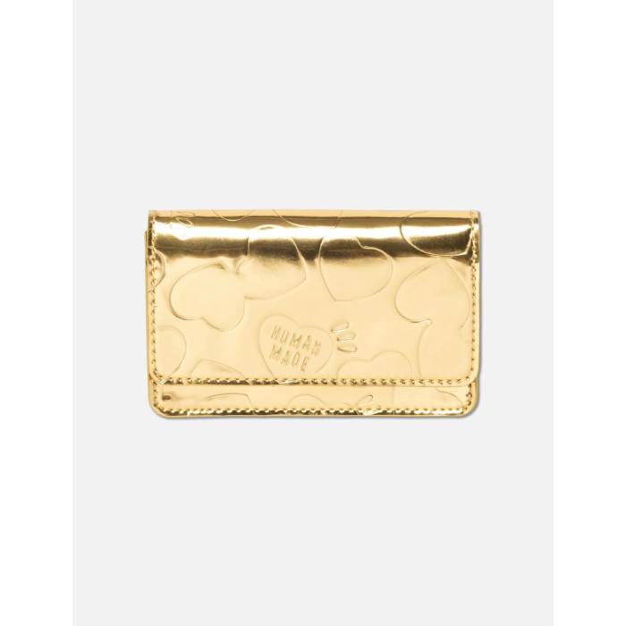 ヒューマンメイド Human Made 【 Leather Card Case Unisex Gold 】 レザー ケース ユニセックス ゴールド