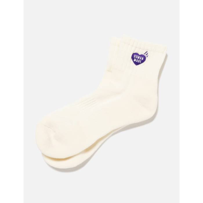 ヒューマンメイド Human Made 【 Pile Short Socks Unisex White 】 ソックス・靴下 ユニセックス 白色 ホワイト